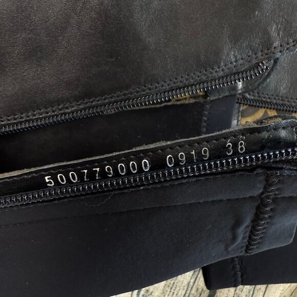 Fly London Black Leather Knee High Wedge Boots EU38/ US7-7.5 - Picture 11 of 12